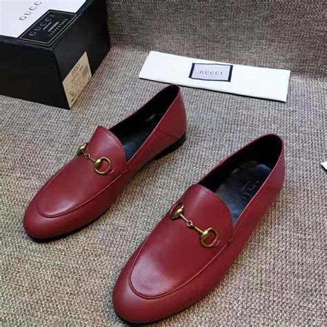 cheap red gucci loafers